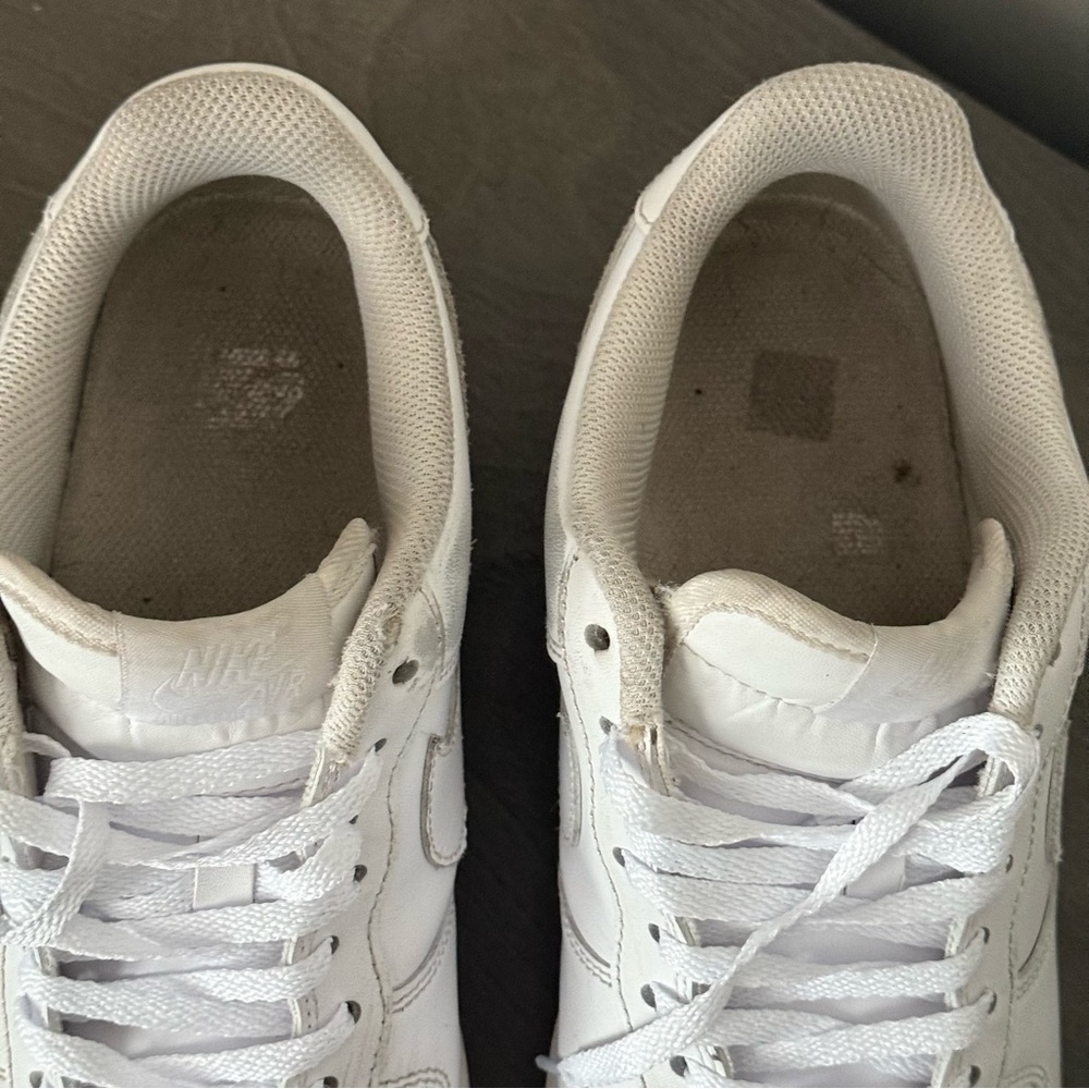 Nike Air Force 1 '07 Shoes Mens White Leather Low Top CW2288-111 Sneakers Sz 9 - Picture 6 of 13